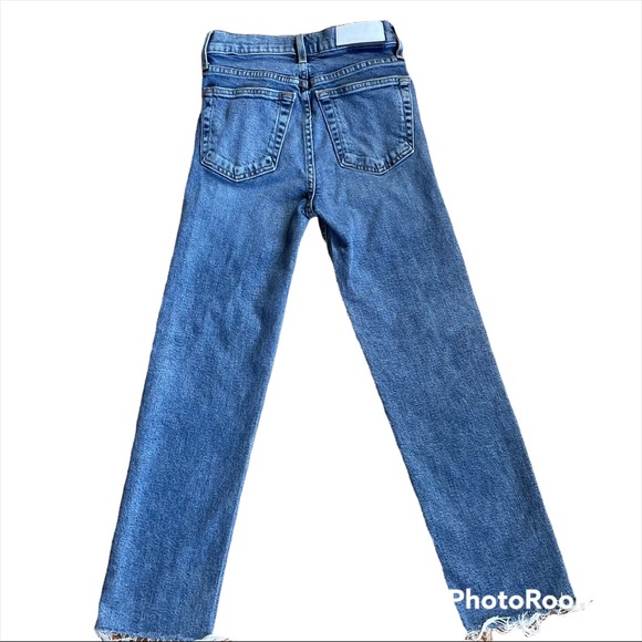 Re/done originals Straight Leg Blue Jeans - Picture 1 of 5